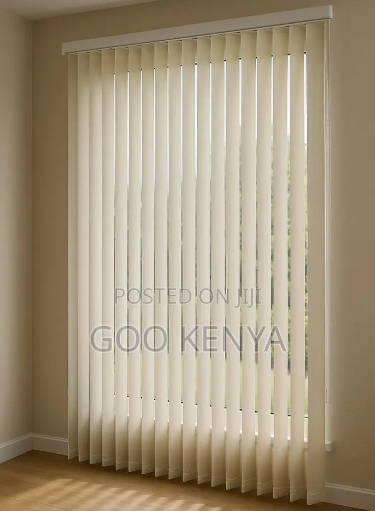 Curtain Blinds; Modern Light-Filtering Vertical Blinds for Living Room
