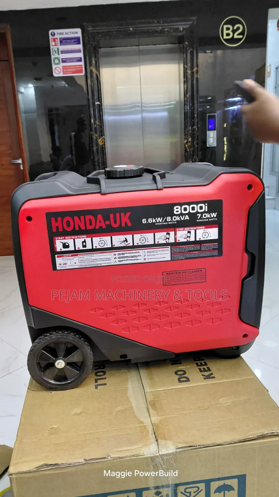 8000! Honda Silent Inverter 8kva/6.6kw Portable Generator