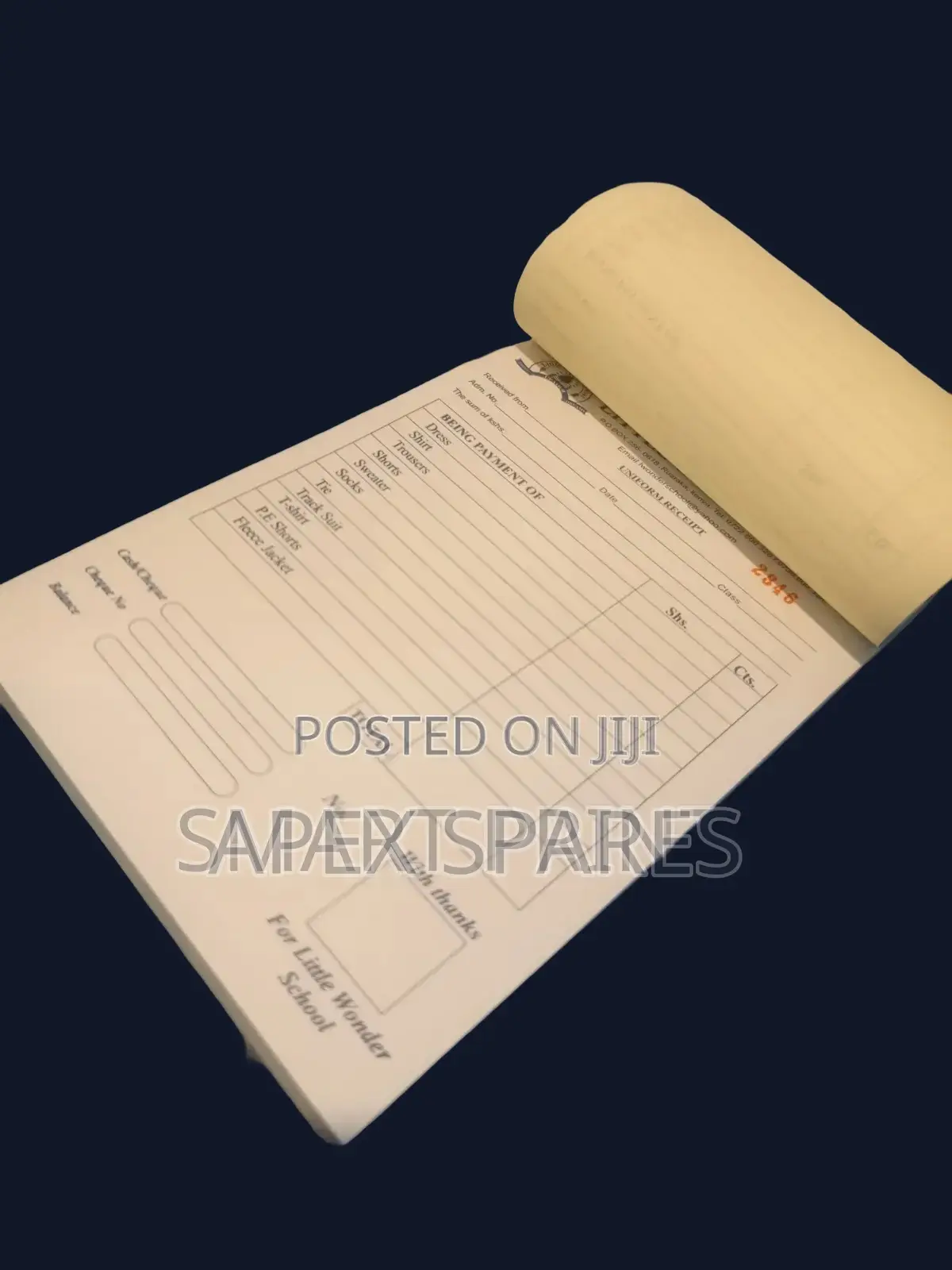 Custom Receipt Books