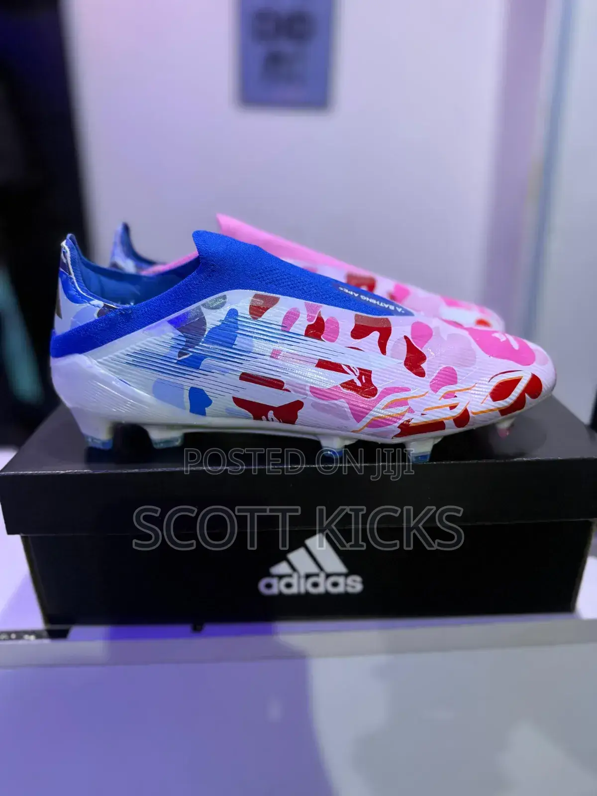 F50 X a Bathing Ape Laceless Football Boots