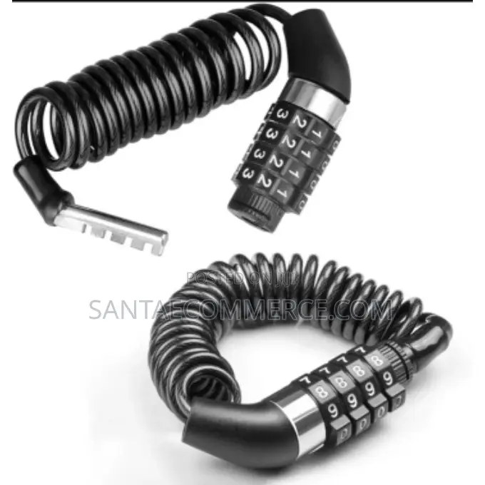 4 Digit High-security Cable Lock For Bike Scooter Motorcycle Luggage