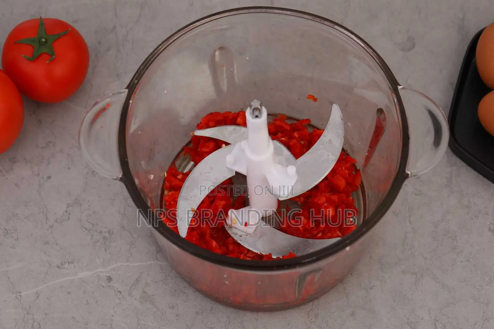 3l Glass Electric Food Chopper With 300w and 2-Speed Setting (Hbc