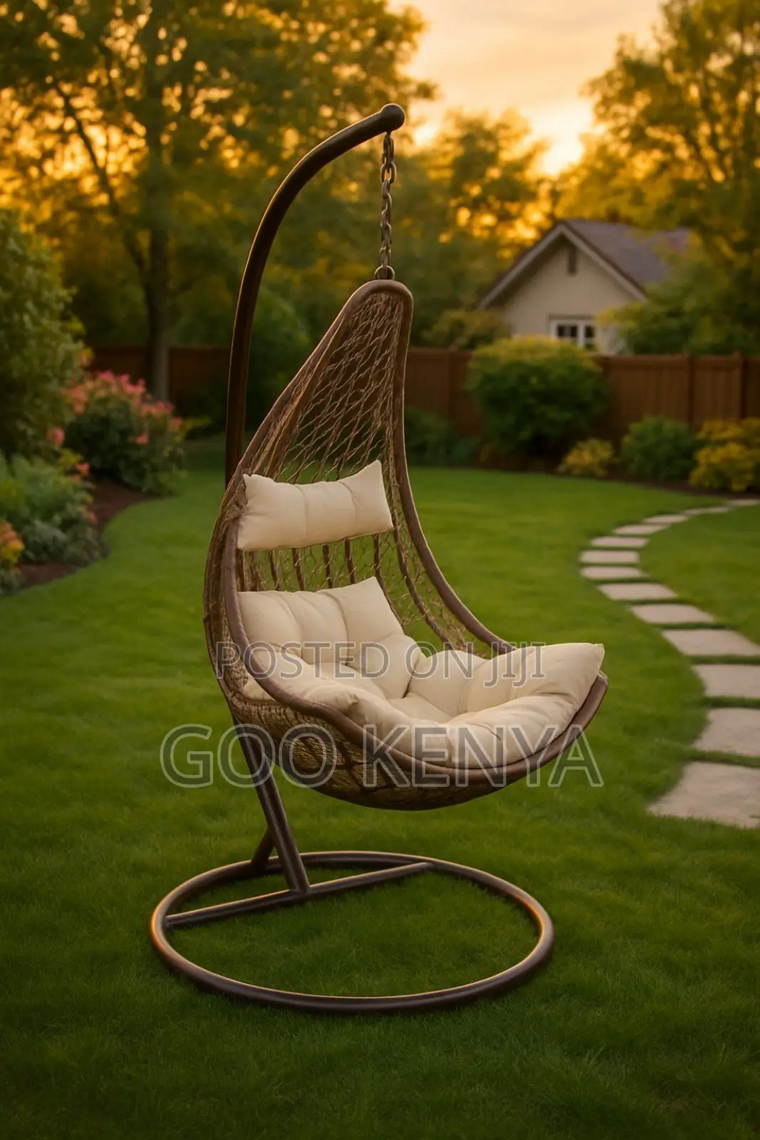 Outdoor Chair; Elegant Egg Shaped Rattan Lounge Chair