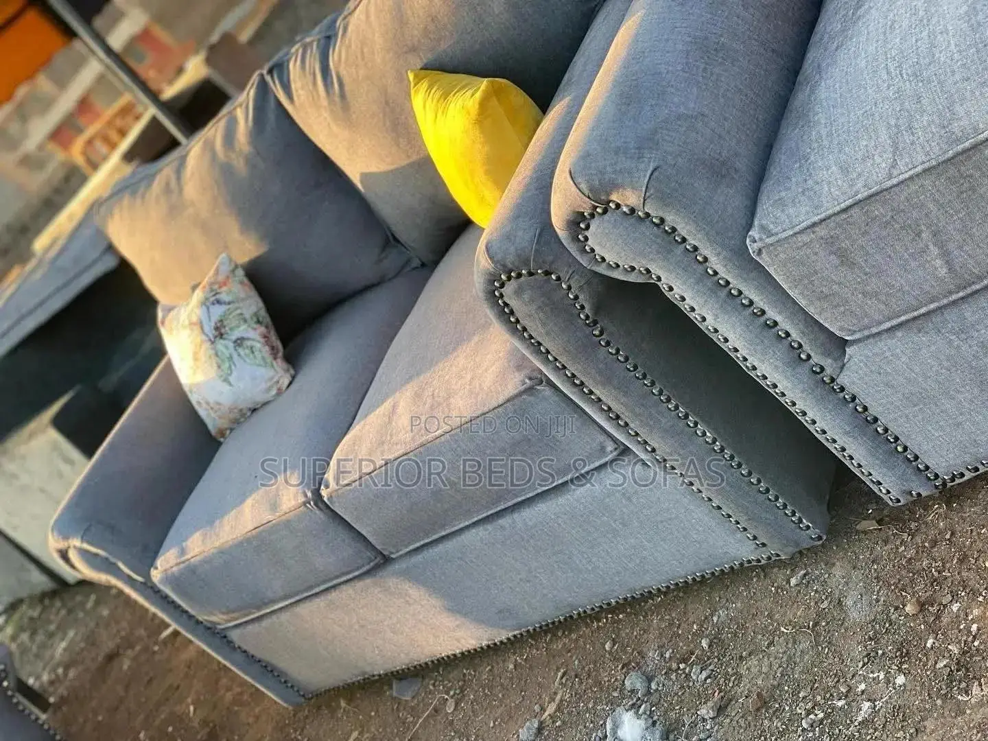 Grey 2 Seater Sofa( Free Delivery)