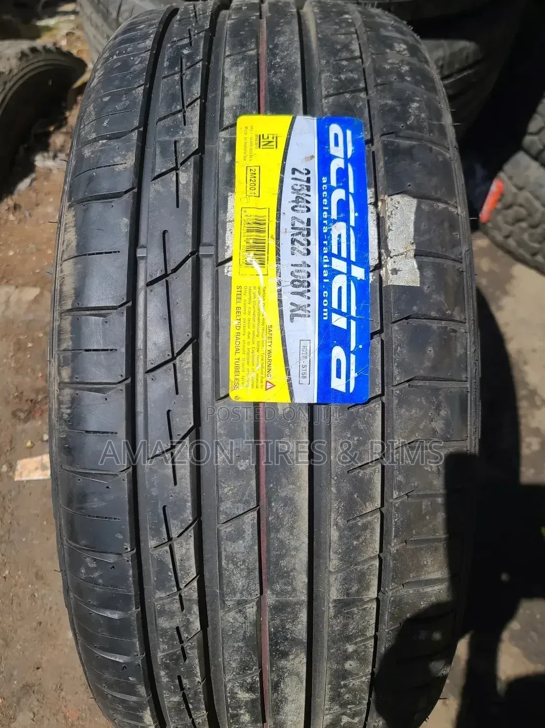 275/40 R22 Accelera Tyres 108y X/L Made in Indonesia