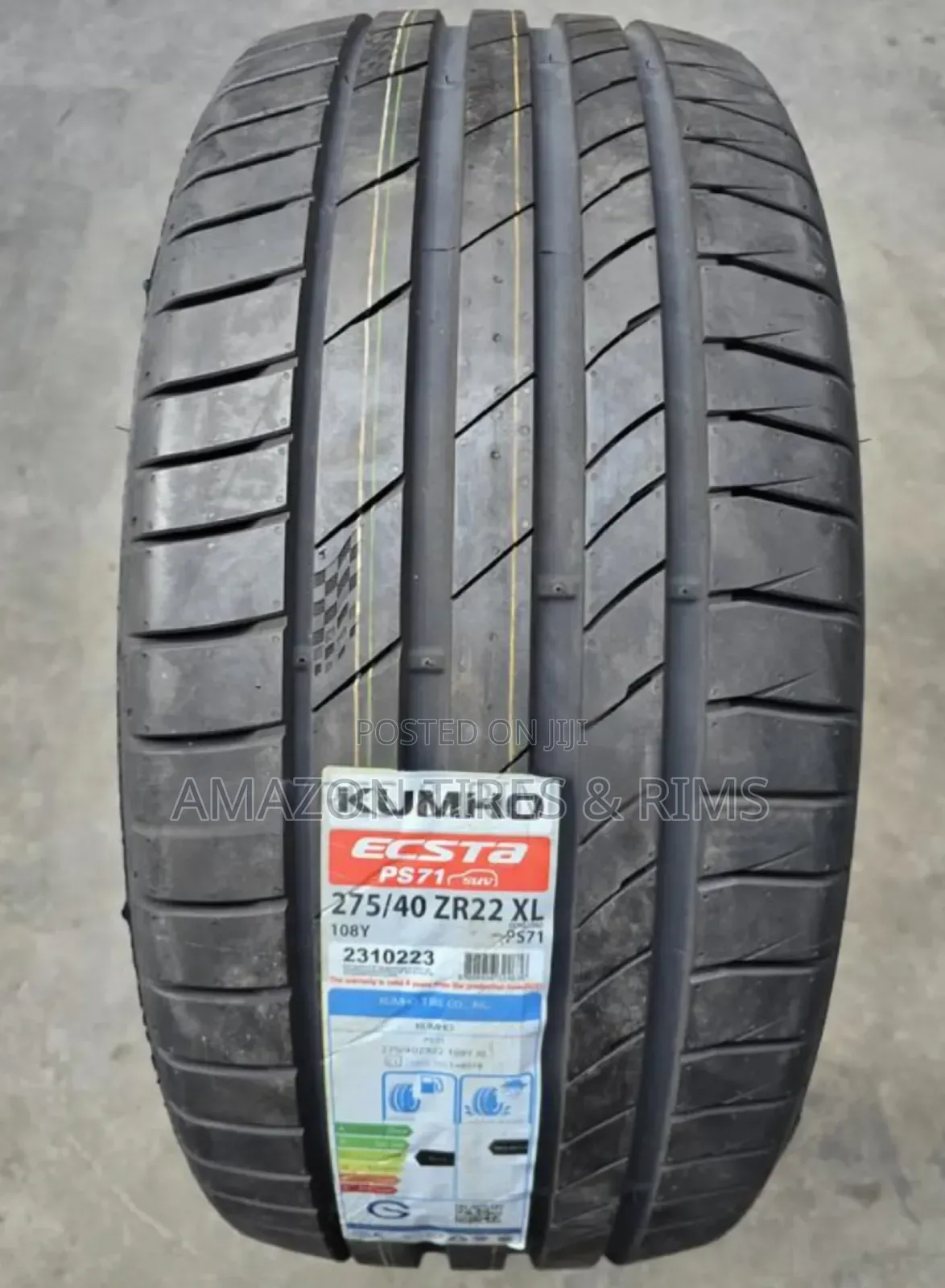 275/40 R22 Kumho Tyres 108y X/L Escta Ps71