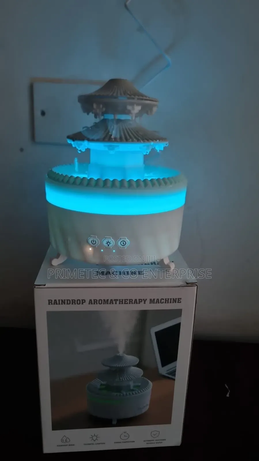 Double Roof 2 Levels Rain Drops Aromatherapy Humidifier