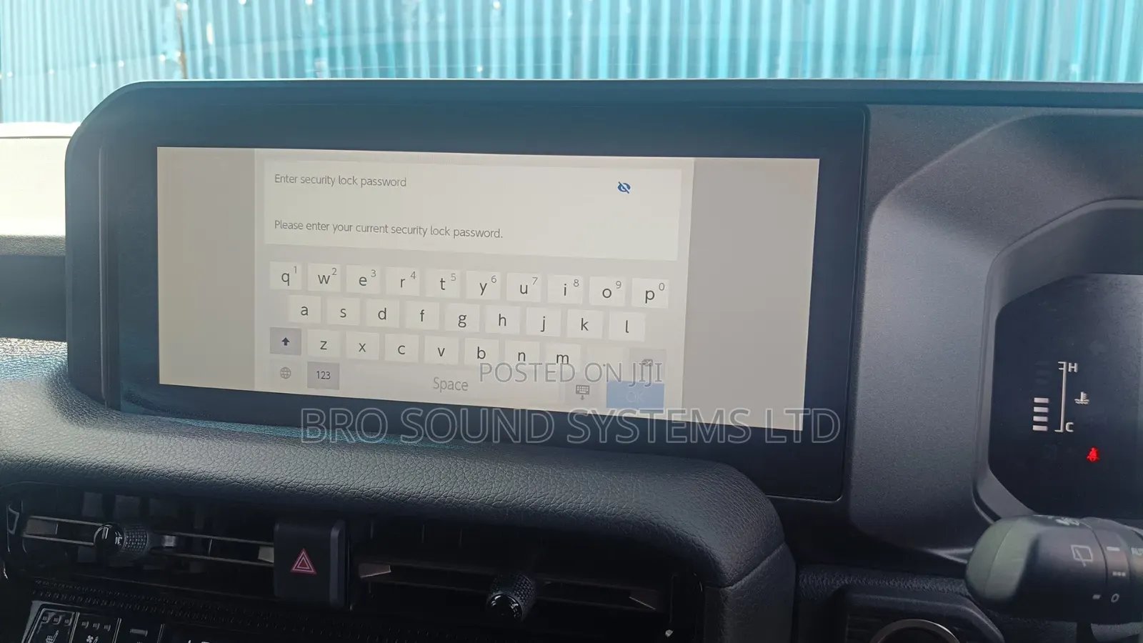 Toyota / Lexus Car Infotainment Screen Security Lock Password.