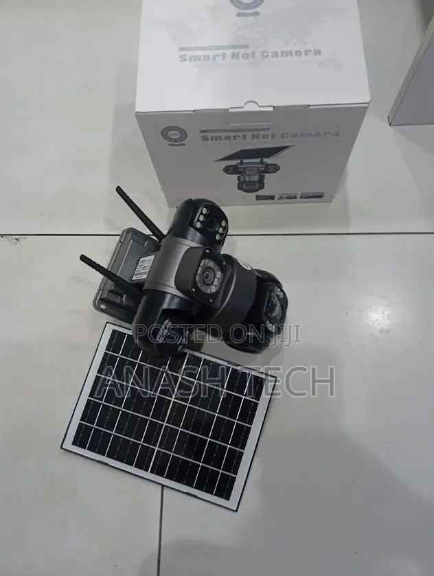 V380pro 2mp 4g PTZ Rotating Triple Lens Solar Camera Waterproof Build