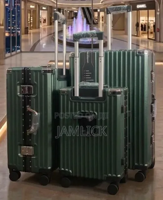 Unicross 3pcs Aluminum Ziplees Suitcase Set With Cup Holder
