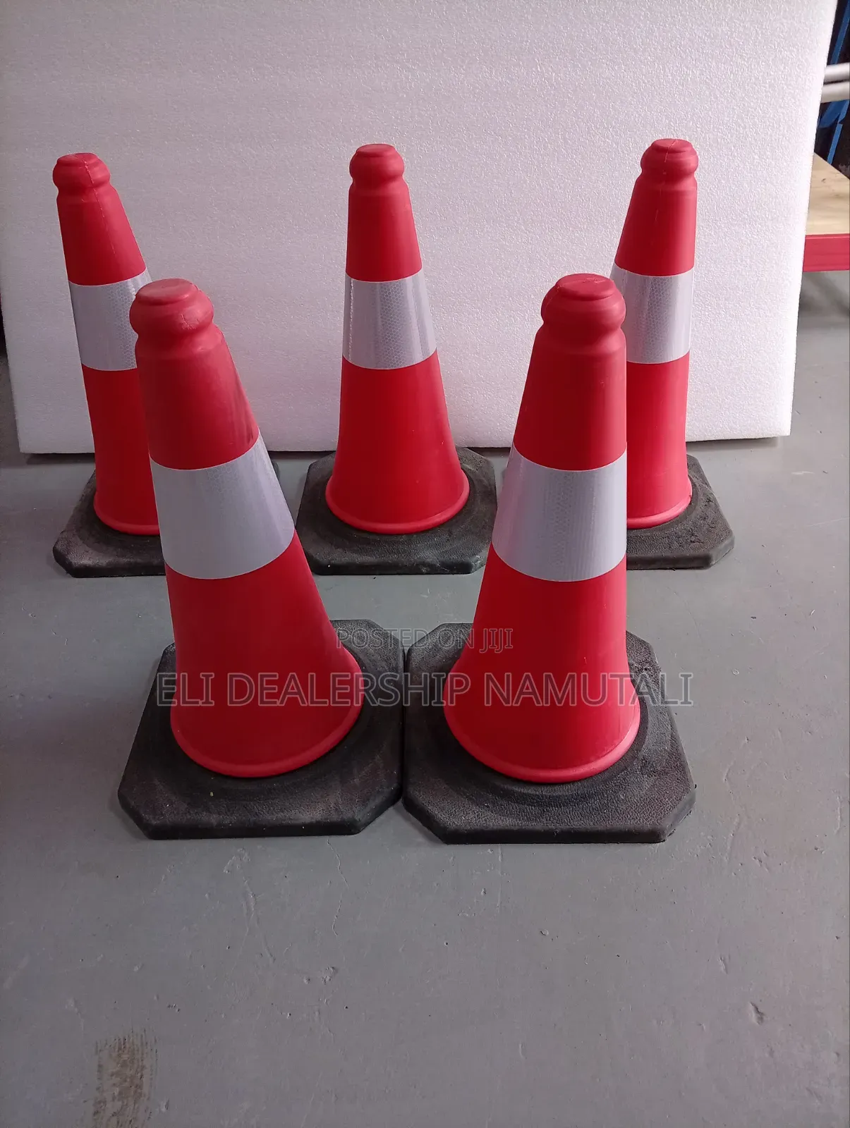 50cm Pvc Road Safety Cone With Rubber Base