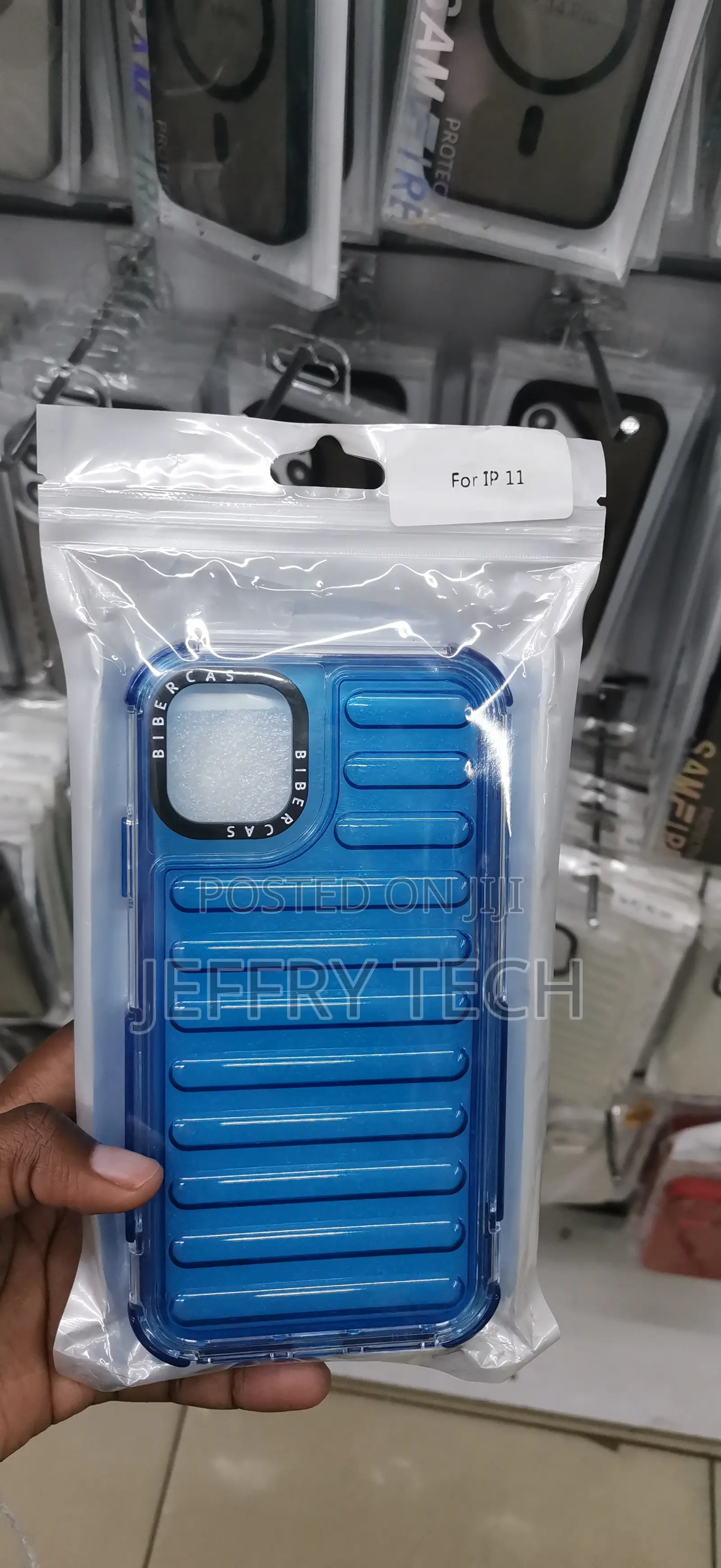 iPhone 11blue Biber-Style Translucent Silicone Case
