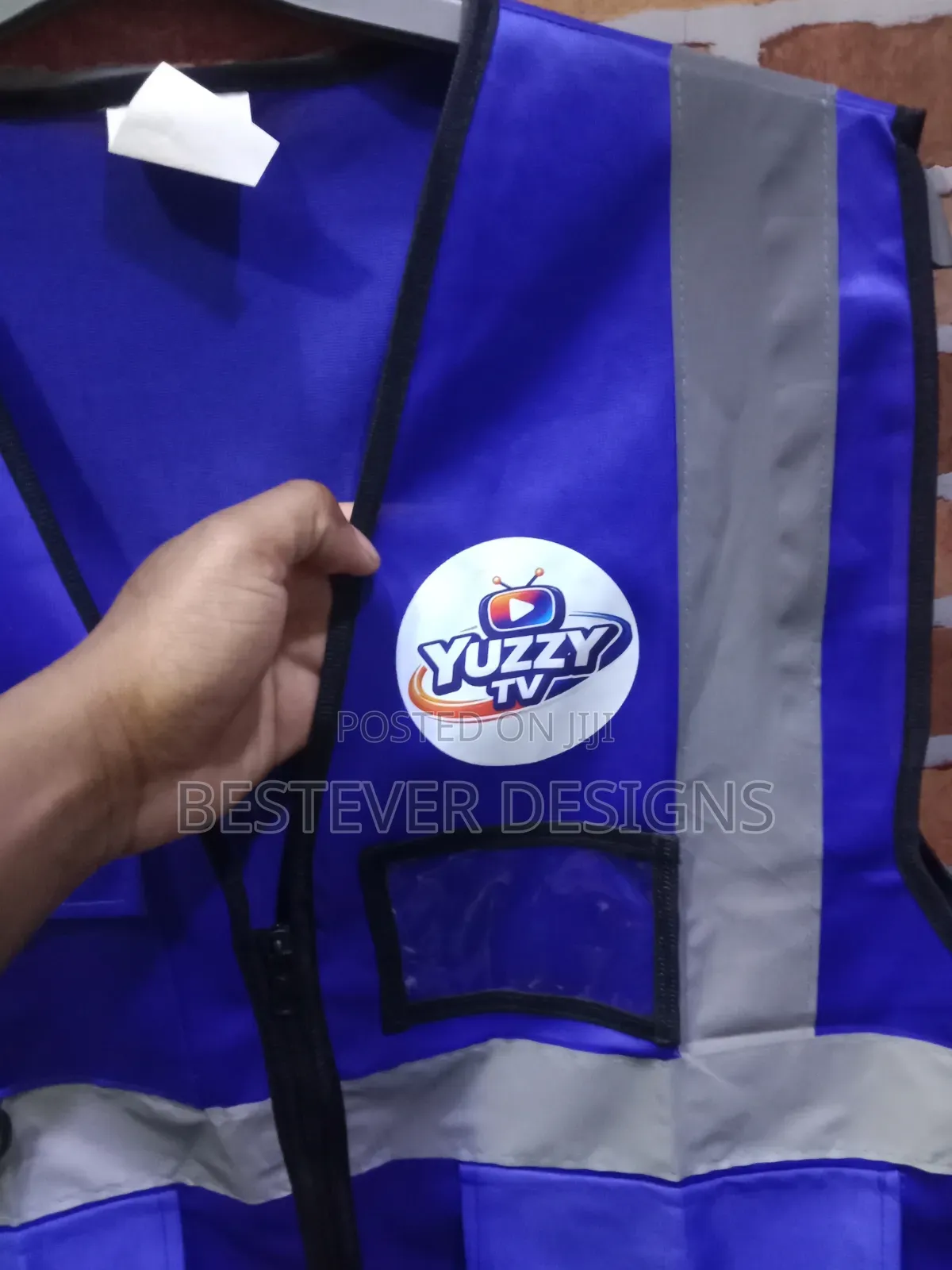 Royal Blue Pocket Reflector Jacket