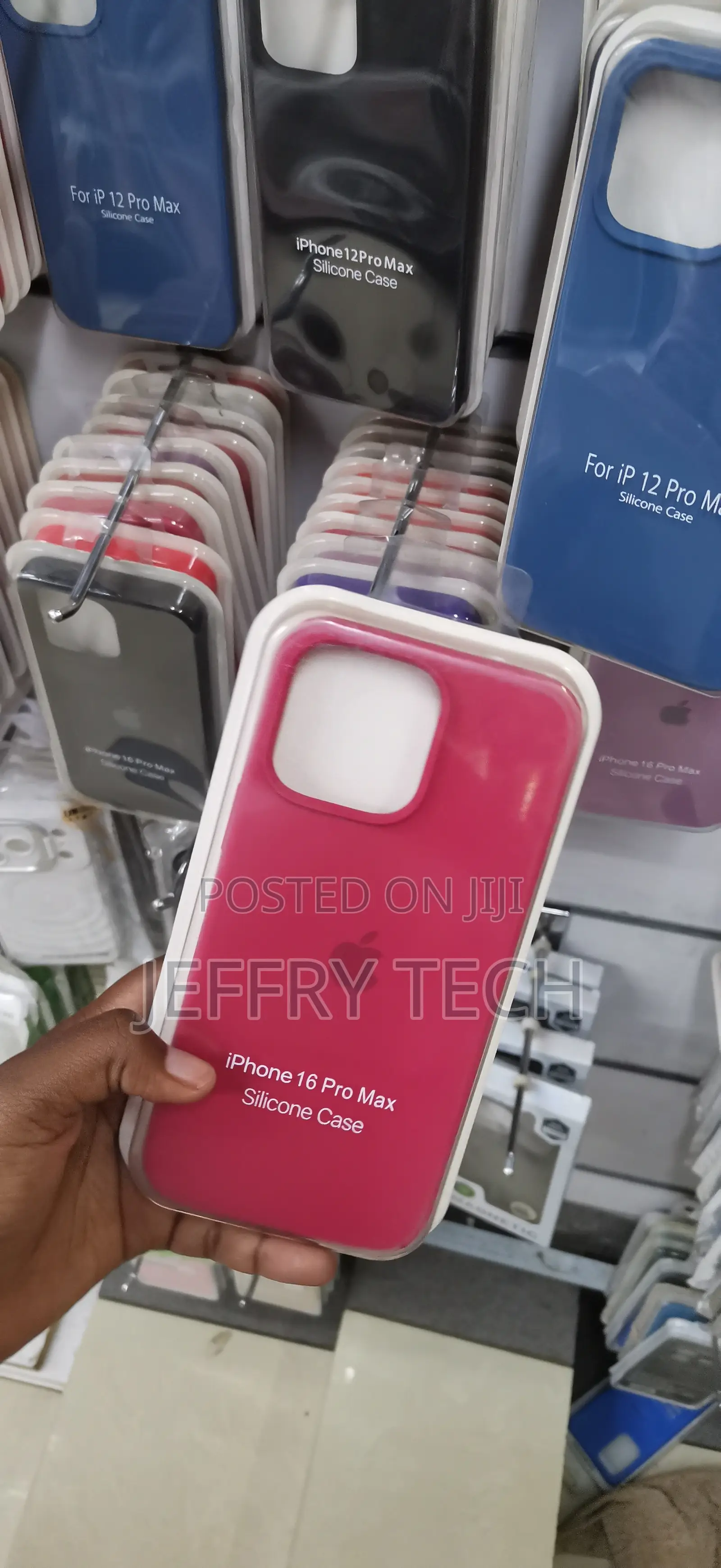 iPhone 16 Pro Max Fuchsia Pink Replica Silicone Case