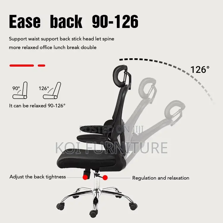 Office Chairs; High Back Ergonomic Chairs With Starbase