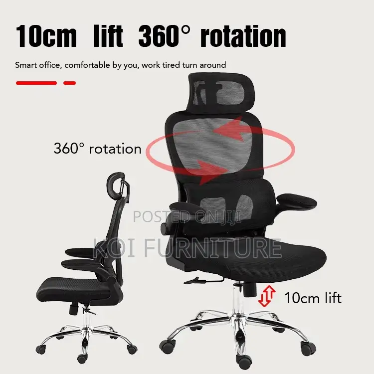 Office Chairs; High Back Ergonomic Chairs With Starbase