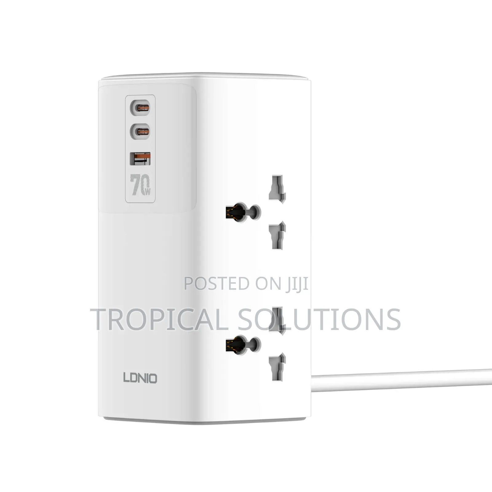 Ldnio Tower Extension Power Socket 4 Way + 2 Usbc + 1usb-a Extension
