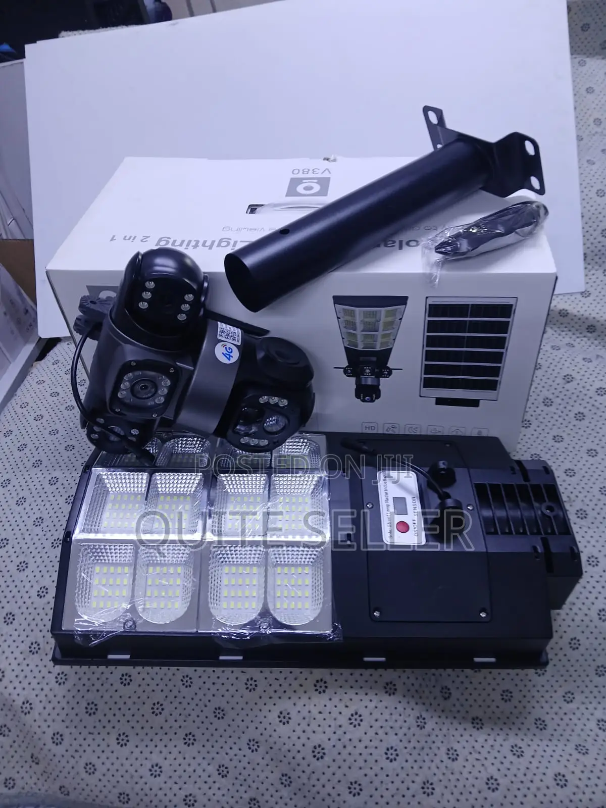 Smart Hometriple Lens Solar CCTV Camera With Floodlight Night Vision