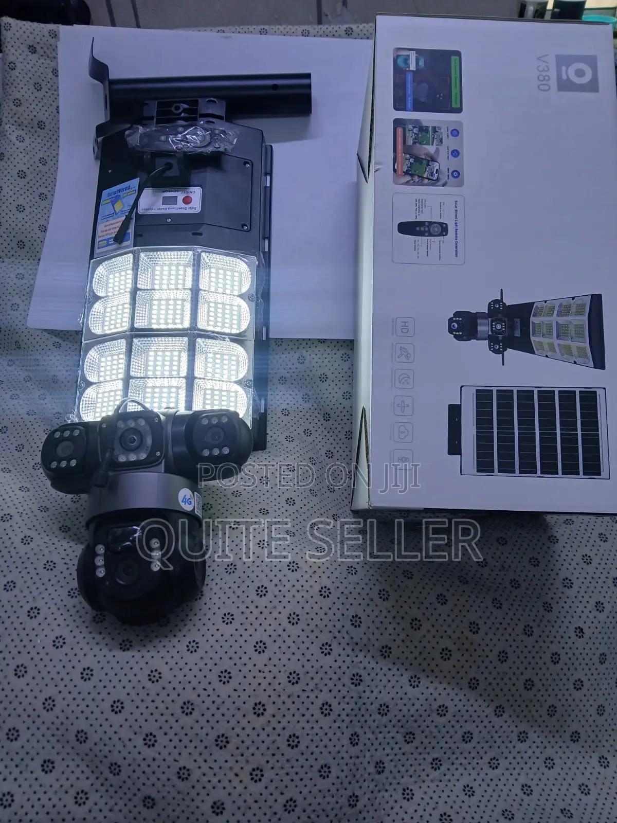 Wireless 4g Triple Camera Solar Floodlight Security System