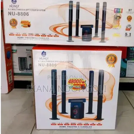 Nunix 5.1ch Deluxe Home Theater System Super Music System-Nu -8806