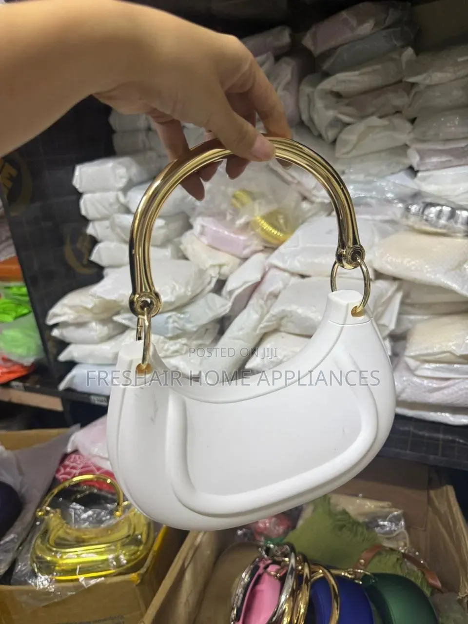 Gold Handbag for Ladies