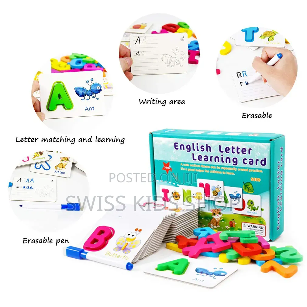 Interactive English Learning Cards /Alphabet Learning Aids