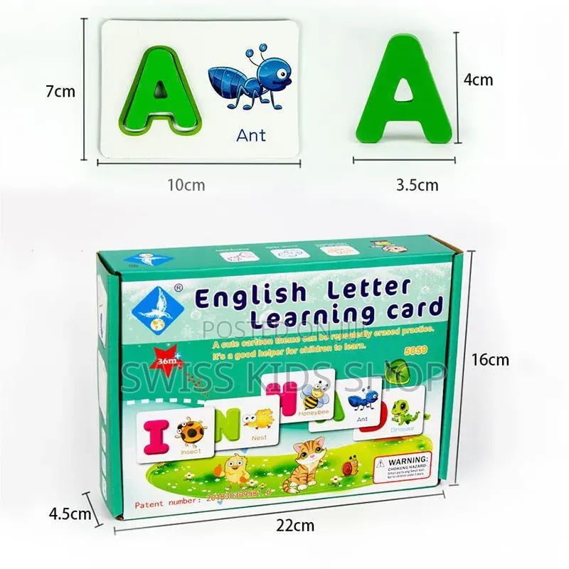 Interactive English Learning Cards /Alphabet Learning Aids