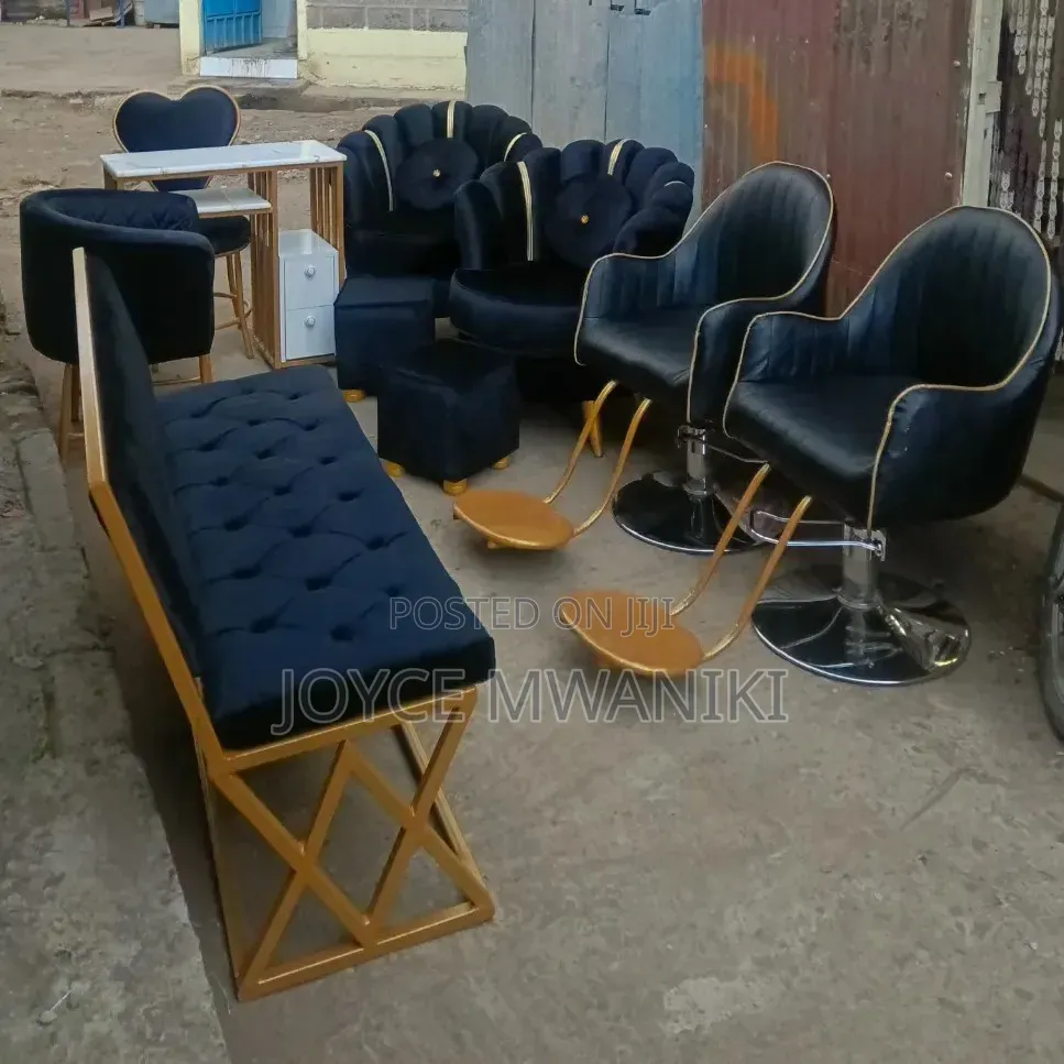 1 Manicure Set, 2 Pedicure Seats, 2 Salon Seats and a Waiting