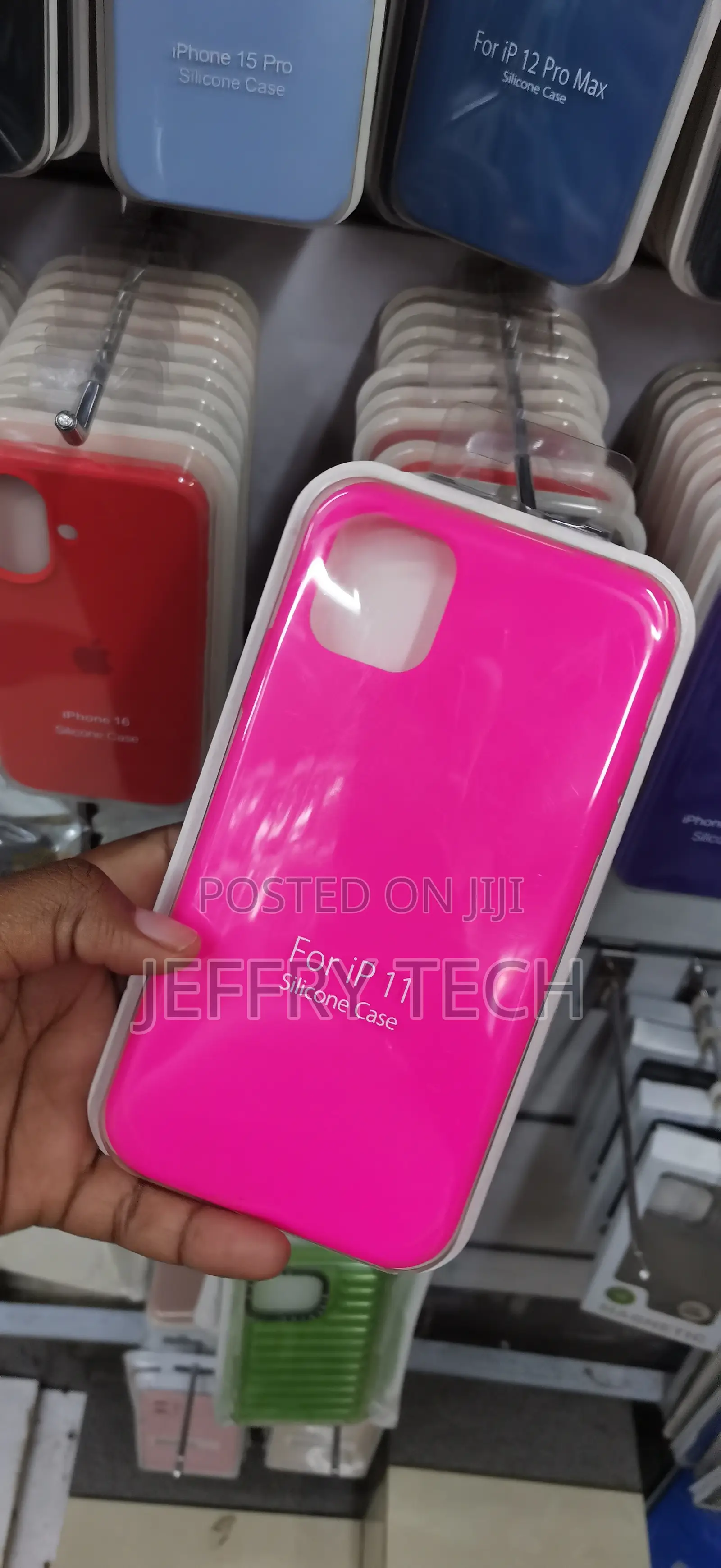 iPhone 11 Smooth Finish and a Square Camera Cutout Case-Pink