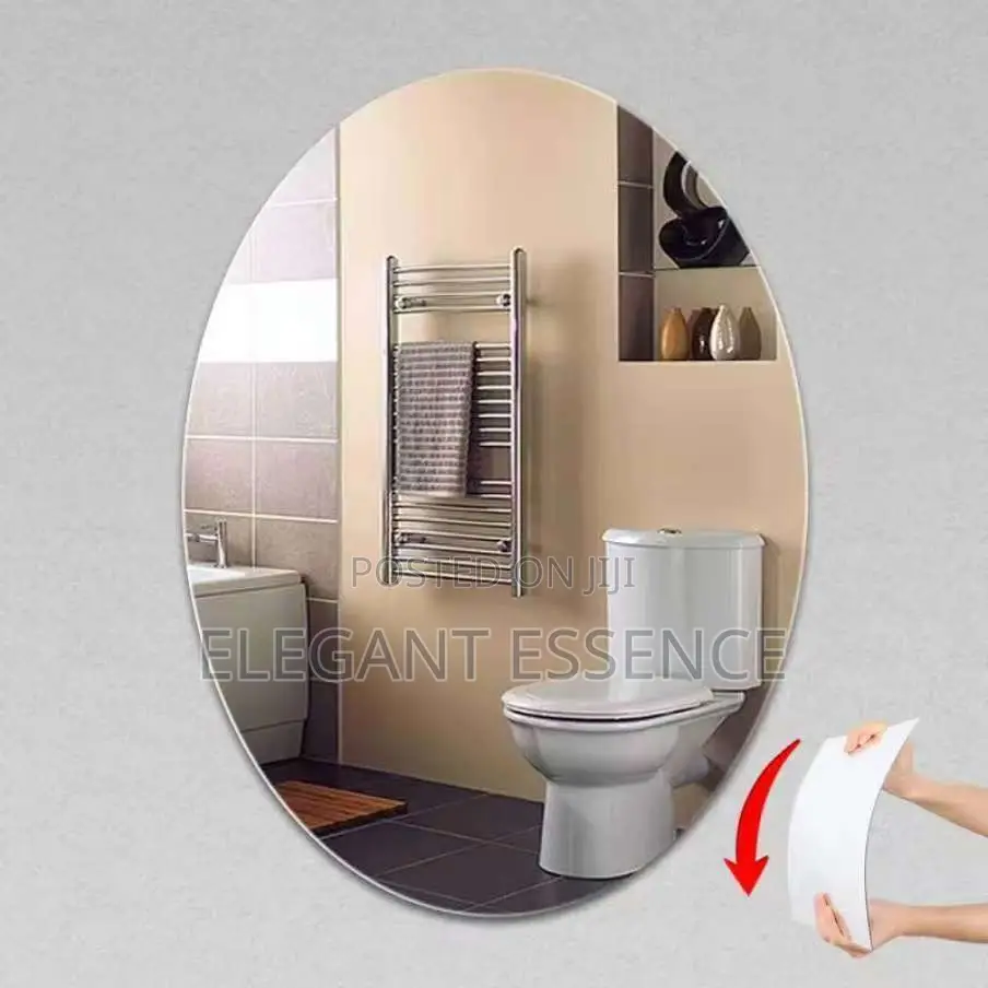 *Peel and Stick Unbreakable Mirror Size 30cm*40cm*