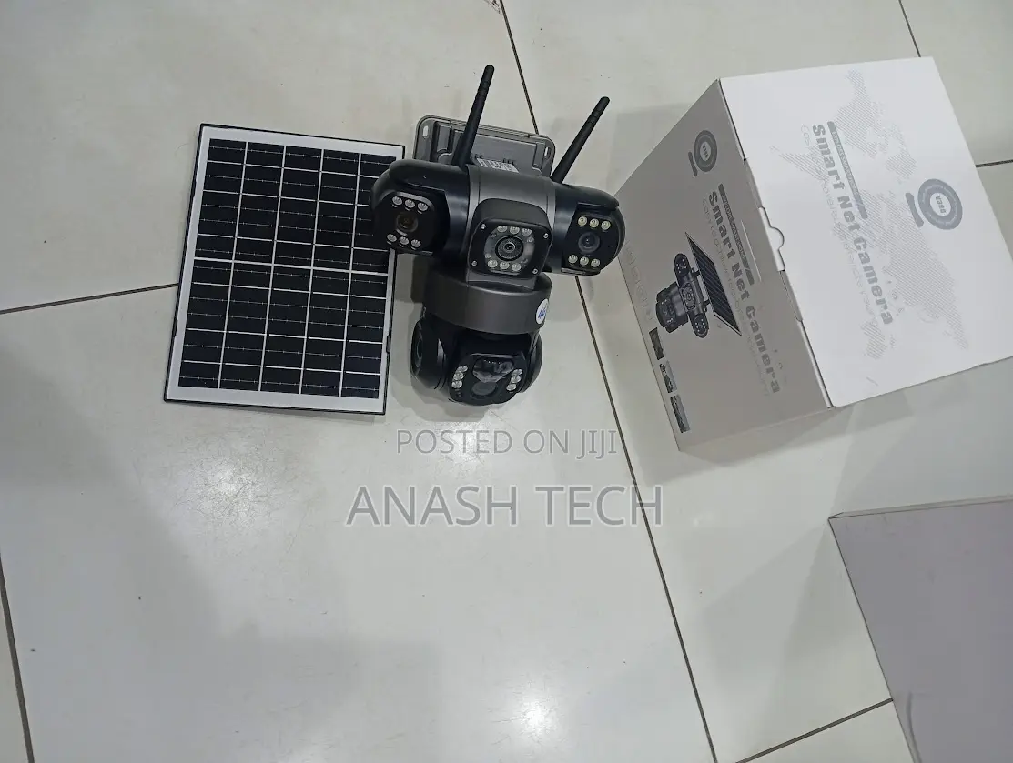Solar Powered Triple Lens Surveillance Camera With Pir Detection