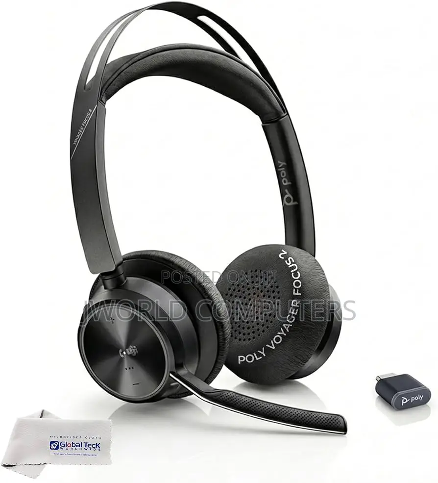 Voyager Focus 2 Wired/ Wireless Bluetooth Stereo Headset