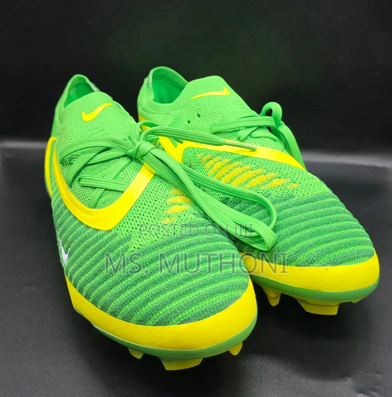 Vibrant Green and Yellow Nike Phantom Football Boots 40-45