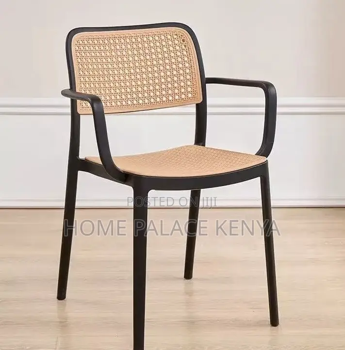 Plastic Chair: Multi Coloured Rattan Plastic Chair