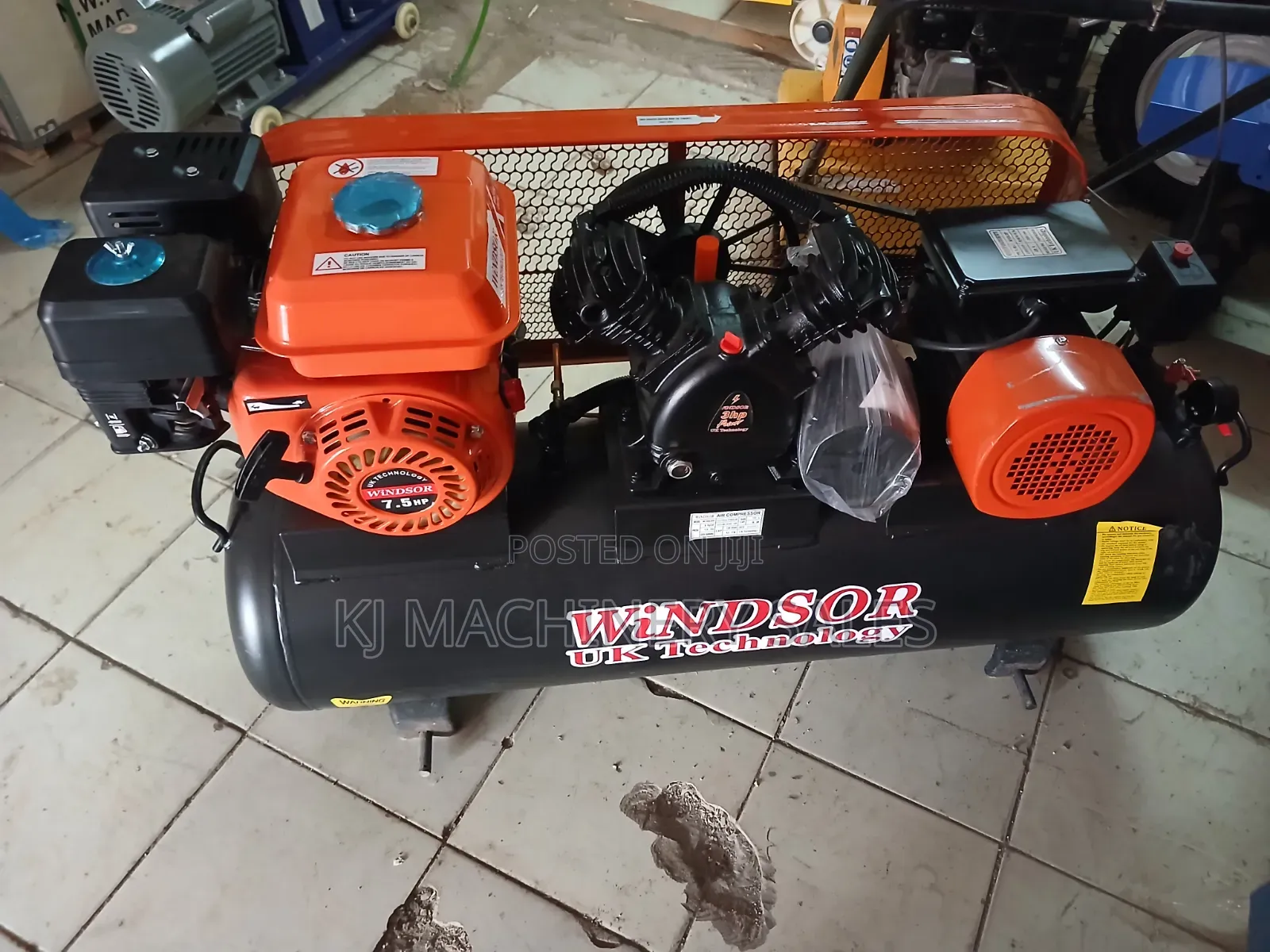 Windsor 100l Petrol Air Compressor Dual