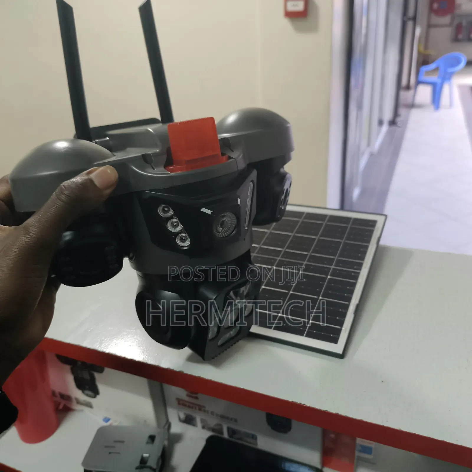 Solar Triple Lens 4g Outdoor Cctv Surveillance Camera