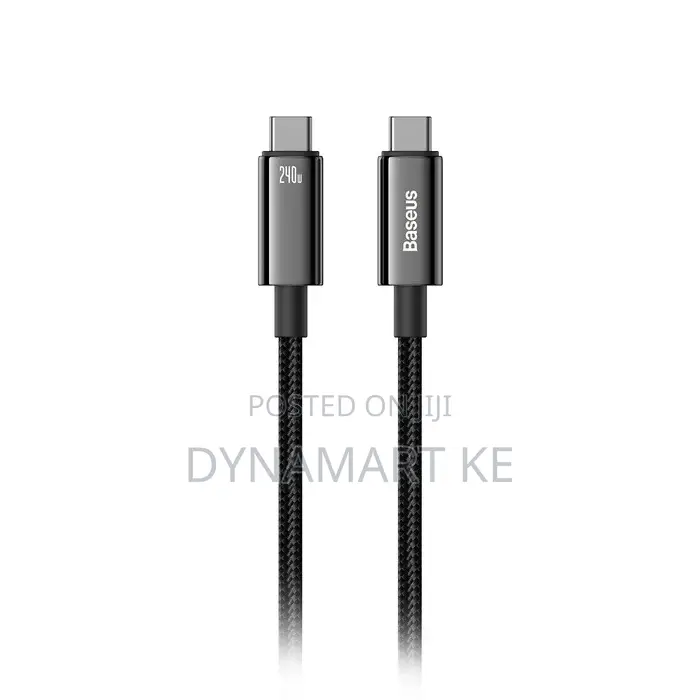 Baseus Usb-C Fast Charging Cable 240w 2m Pd3.1 E-Marker Chip 480mbps