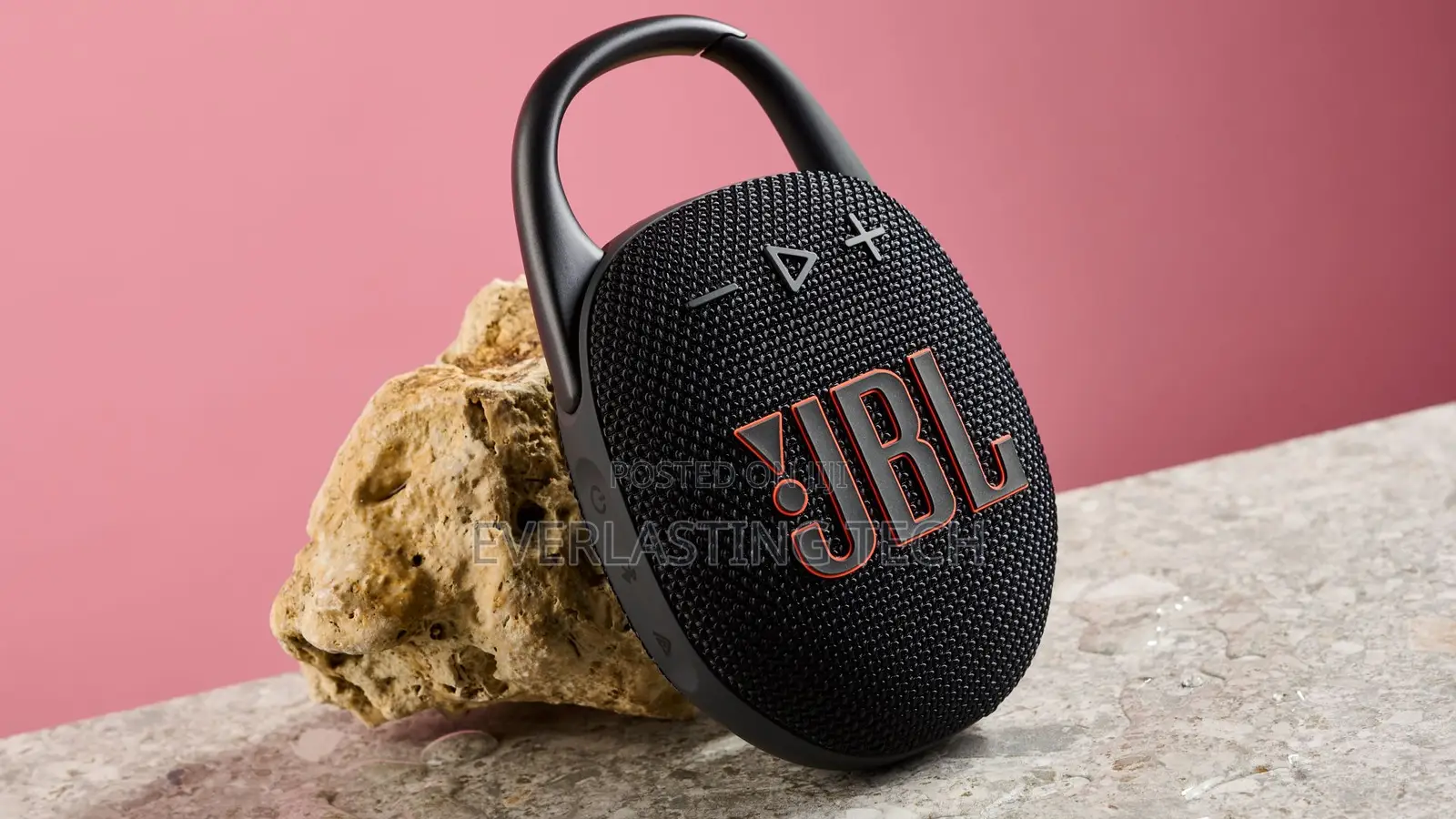 JBL Clip5 Bluetooth Portable Waterproof Speaker, 7w - Black