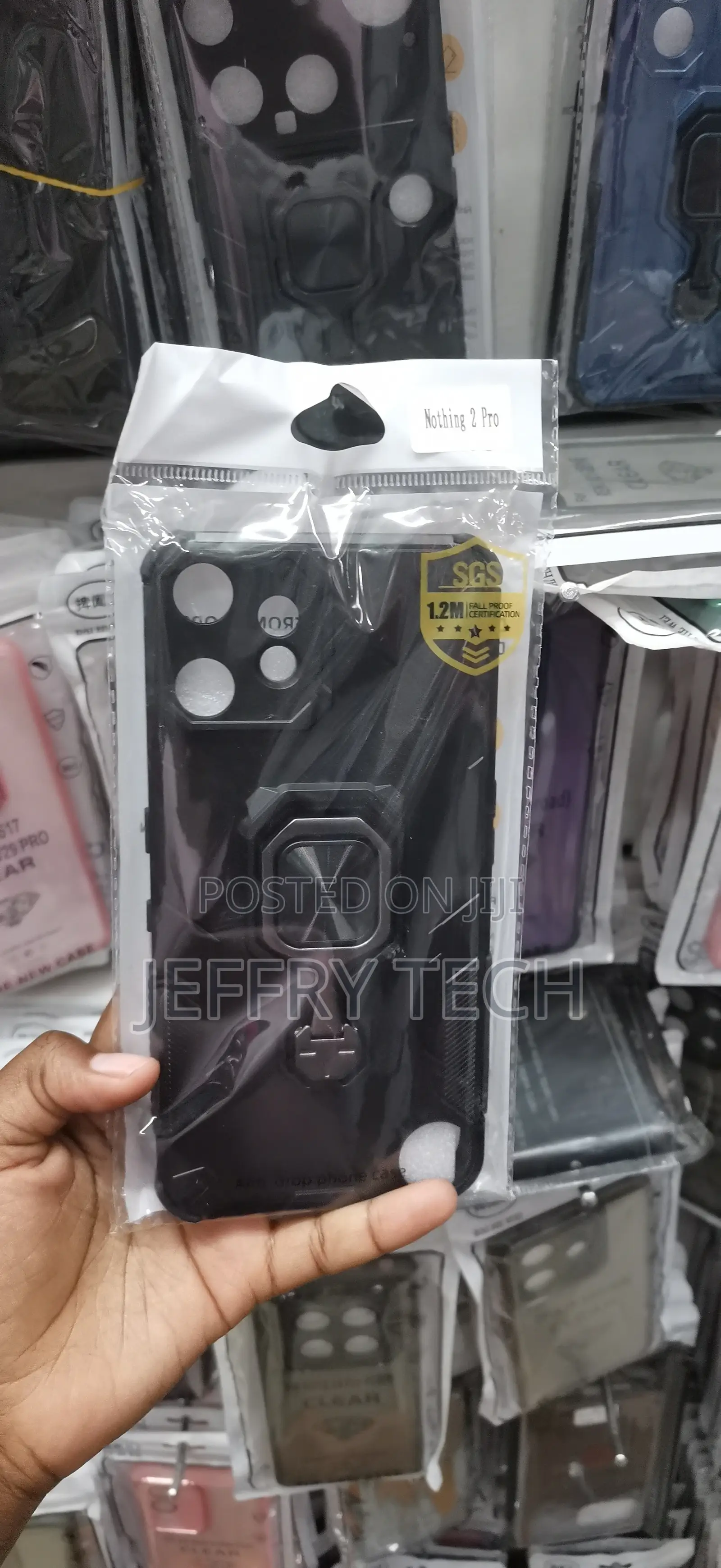 Nothing 3 Pro 360-Degree Rotating Metal Ring Kickstand Cover