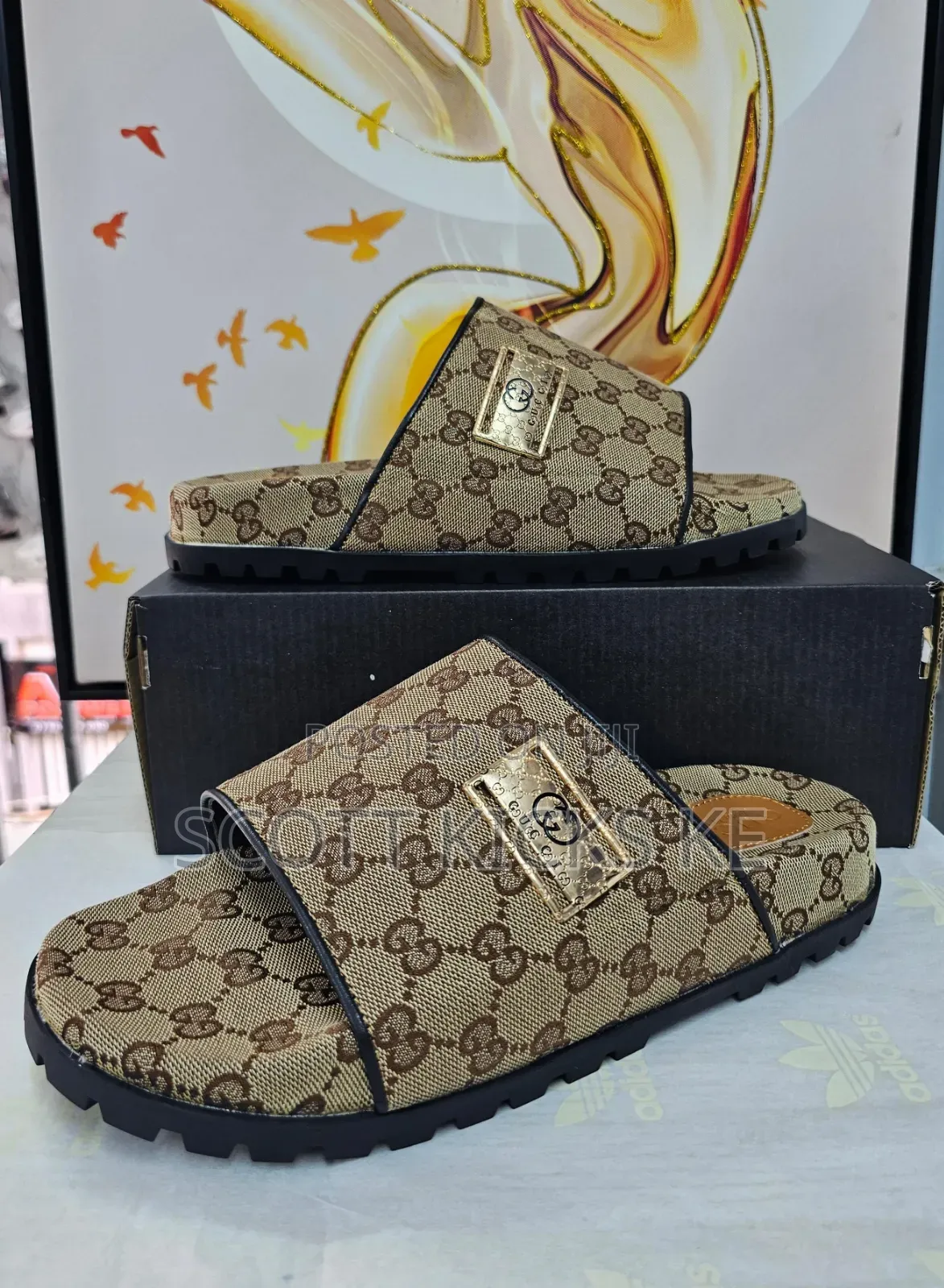 Gucci Slides Brown