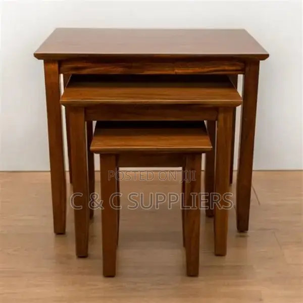 Mahogany Nesting End Table Set
