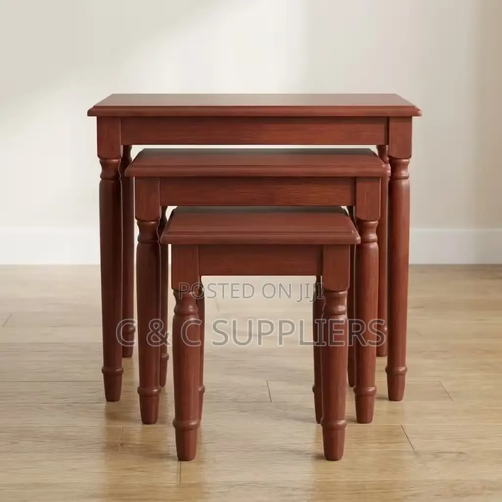 Mahogany Nesting End Table Set