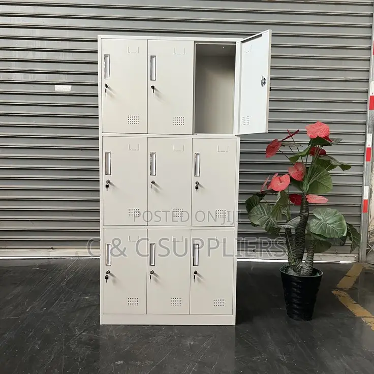 9 Locker Office Cabinet