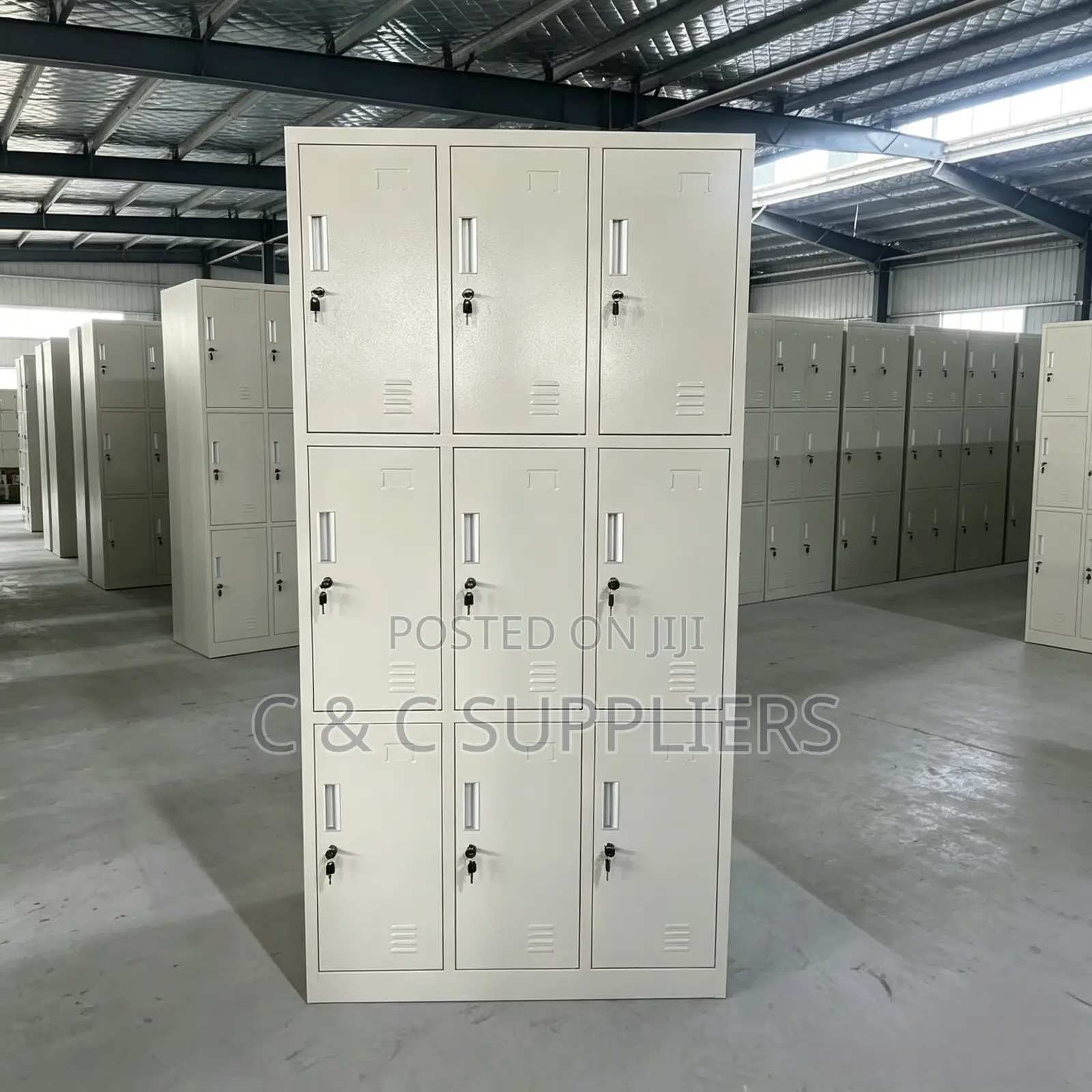 9 Locker Office Cabinet