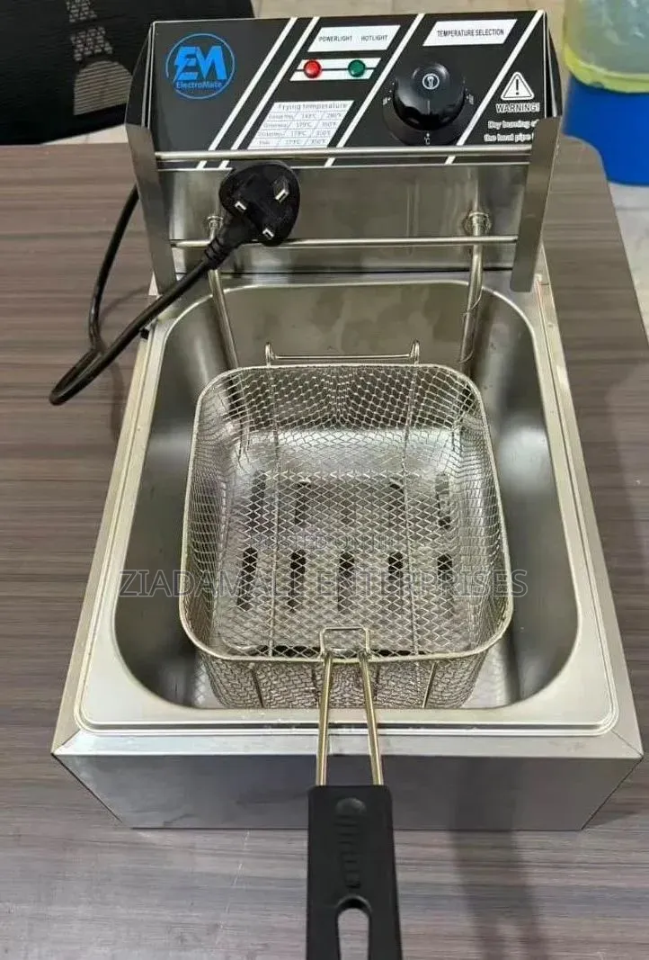 Electromate Deep Fryer,Powerful 6-litre Capacity For High-volume Fryin