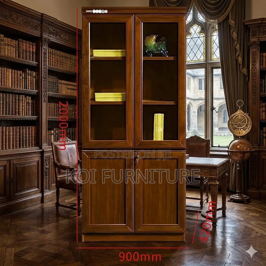 Office Cabinet; Mahogany Executive Cabinet With Two Doors