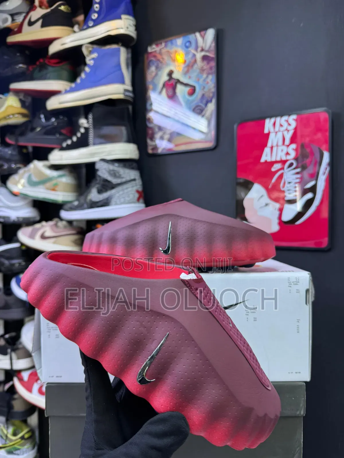 Nike Air Jordan Hex Mule in the Dark Team Red.Sizes:40 41 42 43 44 45_