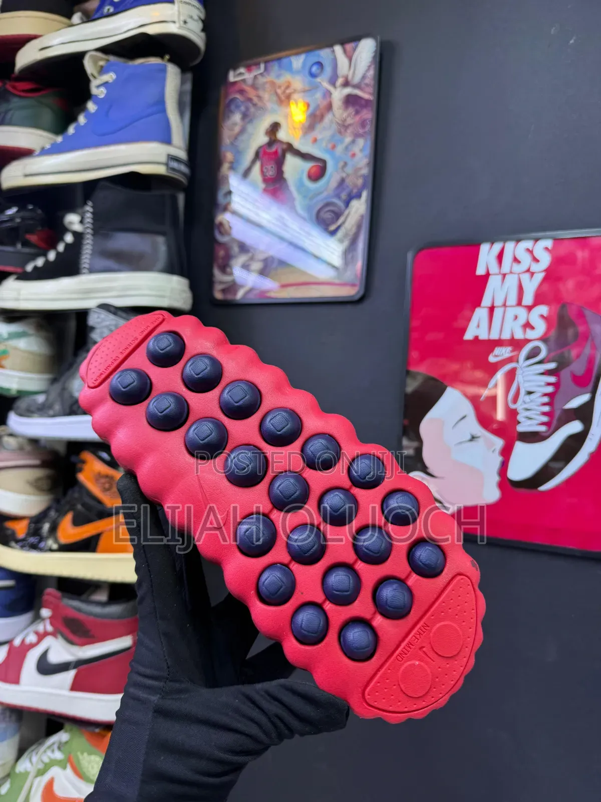Nike Air Jordan Hex Mule in the Dark Team Red.Sizes:40 41 42 43 44 45_
