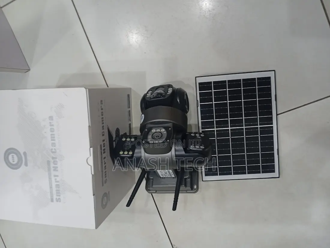 Smart Solar Security Camera Triple Lens Waterproof Ip66 Outdoor CCTV