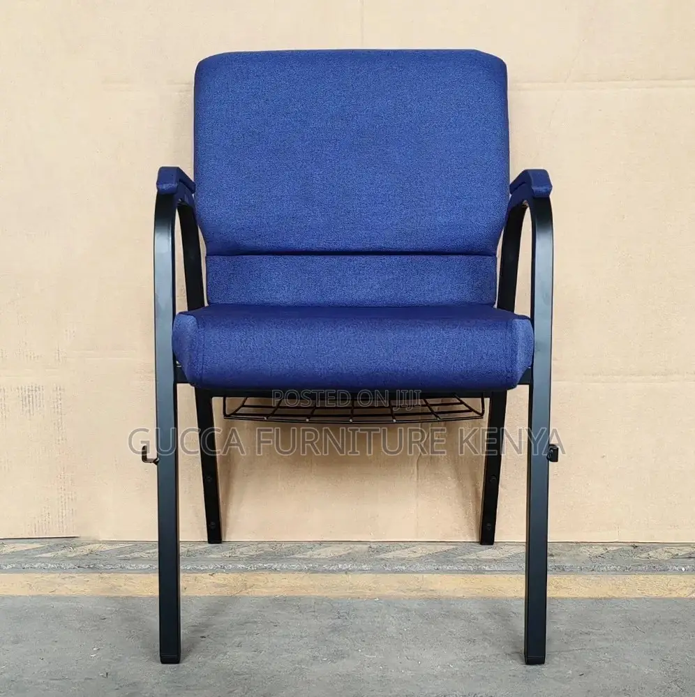 Fabric Church Chair With Armrest